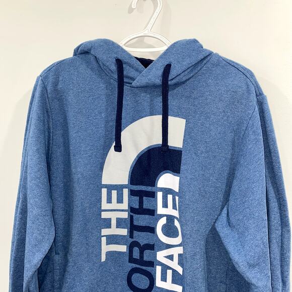 The North Face Blue Heather Pullover Hoodie Size M - Picture 3 of 8